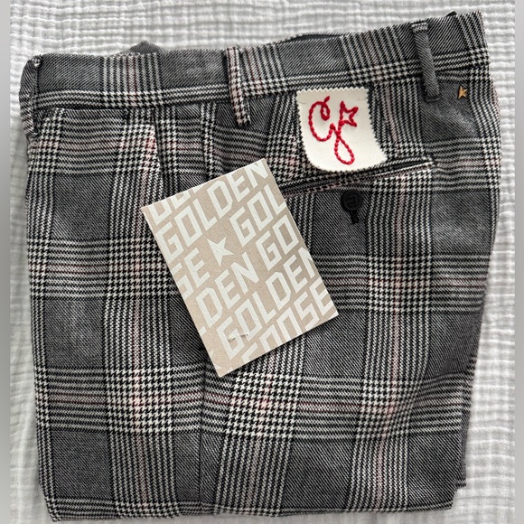 Golden Goose Prince of Wales Check Wool Trousers - Picture 2 of 10